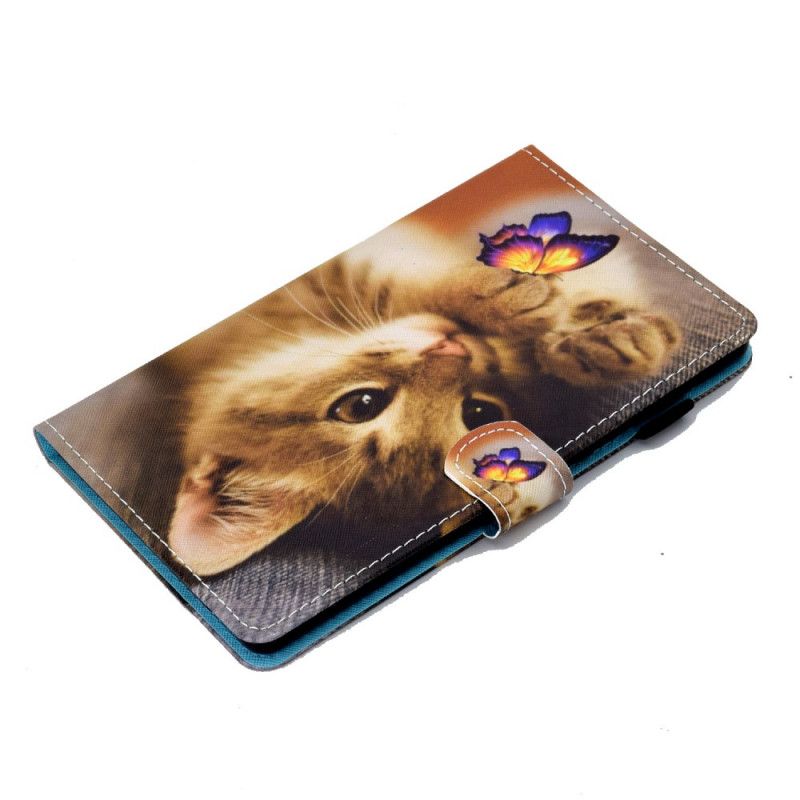 Läderskal Huawei MatePad T 8 Min Kattunge Och Fjäril