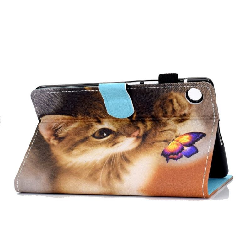 Läderskal Huawei MatePad T 8 Min Kattunge Och Fjäril
