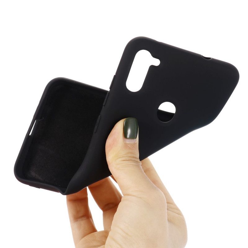 Skal Samsung Galaxy M11 Svart Flytande Silikon Design