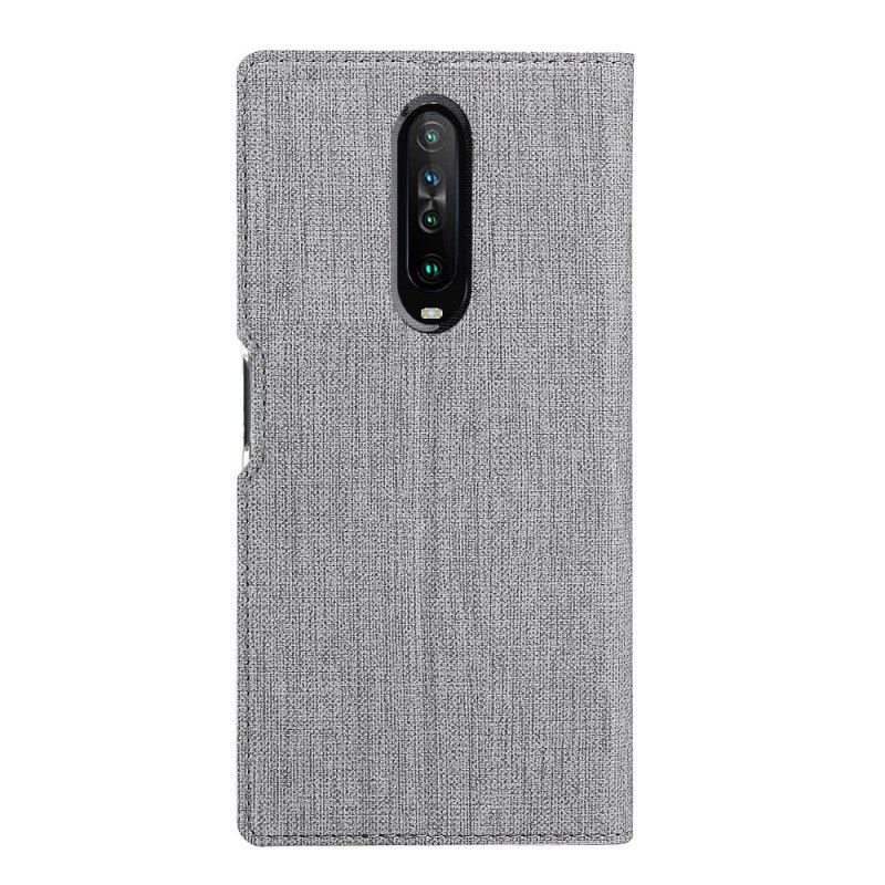 Folio-fodral Xiaomi Redmi K30 Magenta Strukturerad Vili Dmx