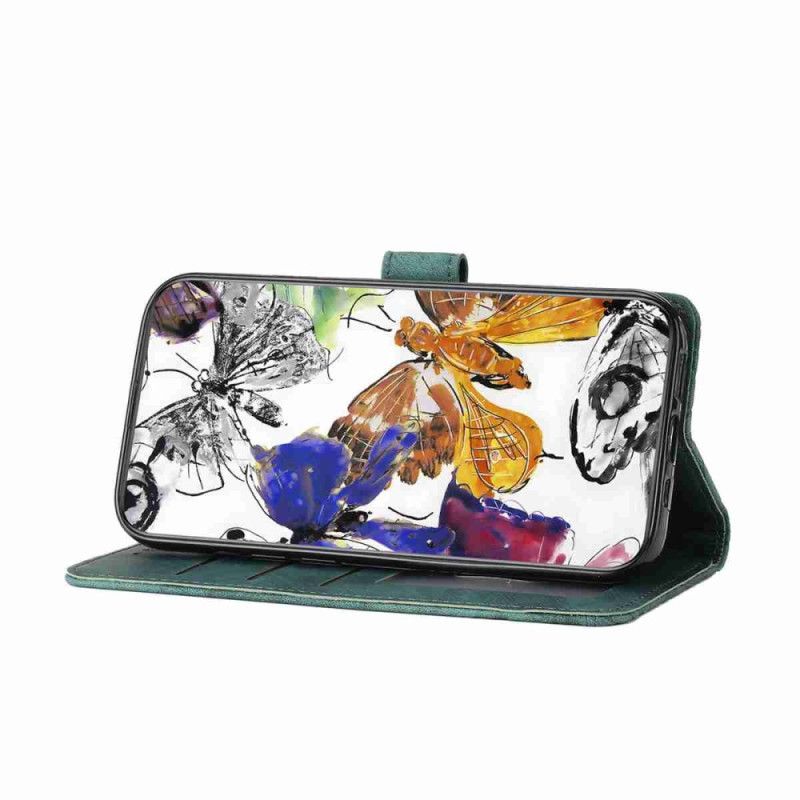 Fodral För Xiaomi 17 Mocka Med Fjärilseffekt