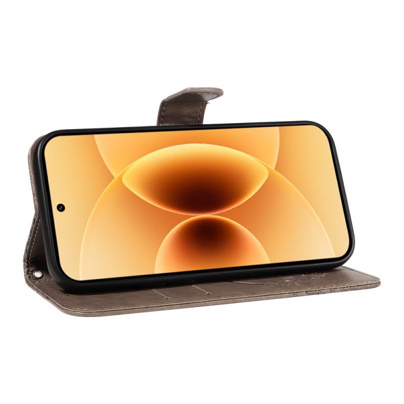 Läderfodral Xiaomi 17 Telefonfodral Fjärilsdesign