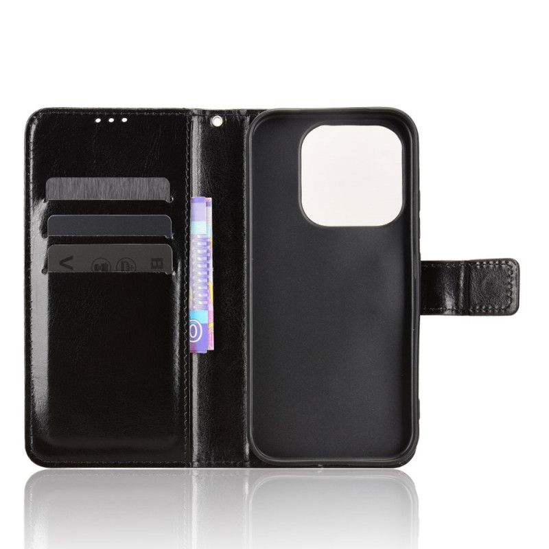 Läderfodral Xiaomi 17 Telefonfodral Flashigt Konstläder Läder