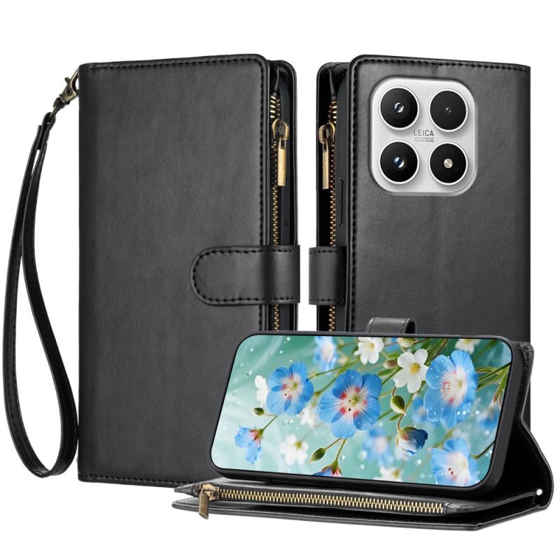 Läderfodral Xiaomi 17 Telefonfodral Plånbok Med Rem