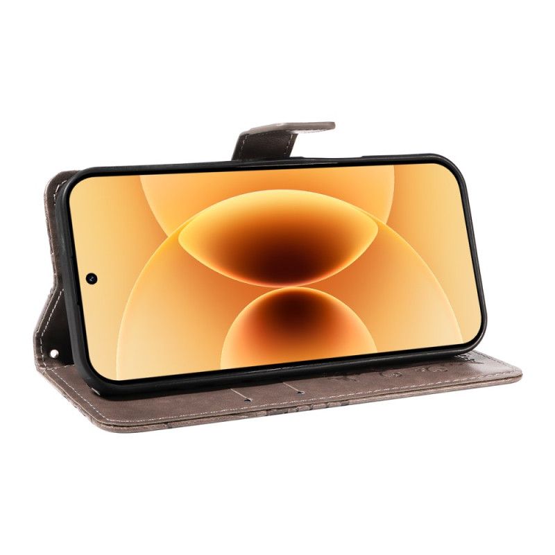 Läderskal Fodral Xiaomi 17 Jättefjärilar