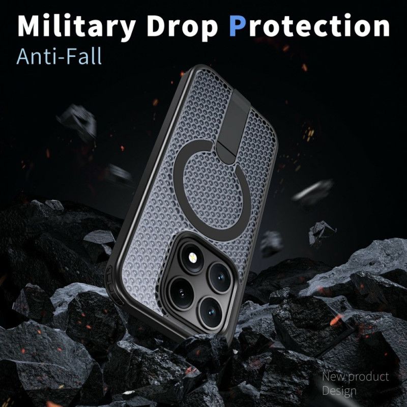 Skal Xiaomi 17 Magnetisk Rutmönster Med Stöd