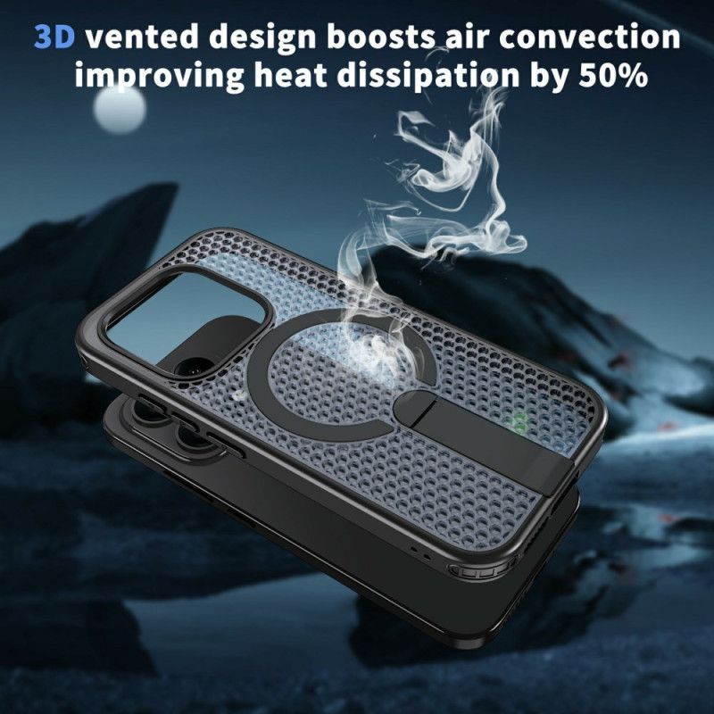 Skal Xiaomi 17 Magnetisk Rutmönster Med Stöd