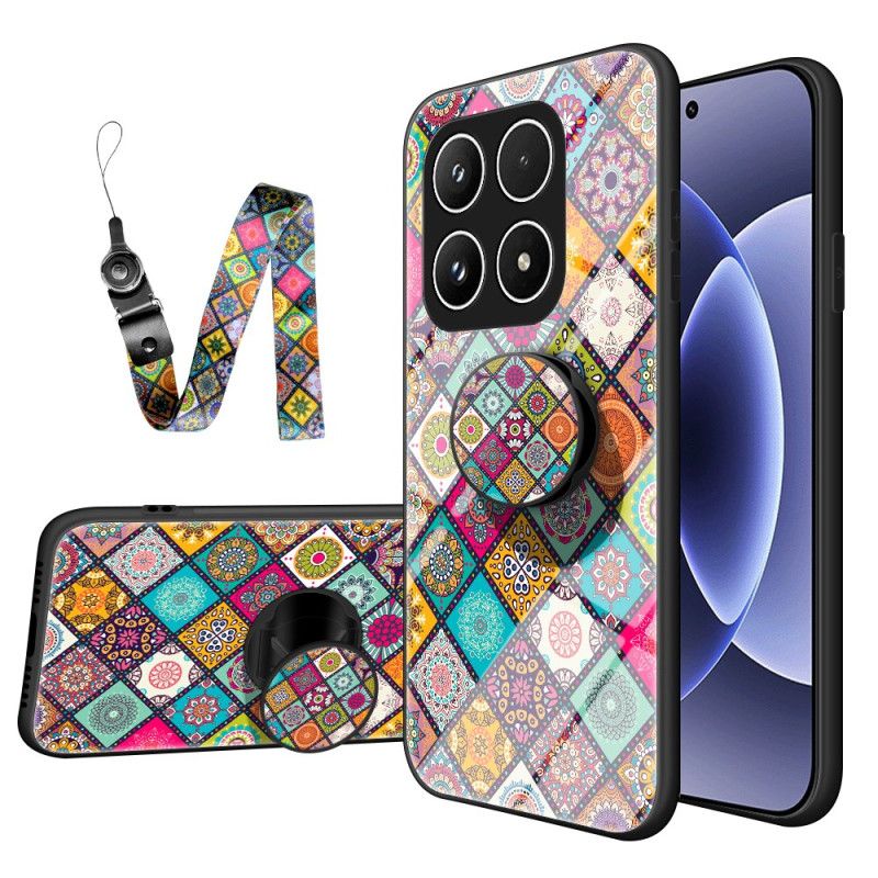 Skal Xiaomi 17 Patchwork-ställ Med Rem
