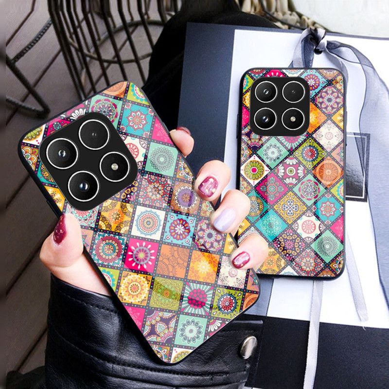 Skal Xiaomi 17 Patchwork-ställ Med Rem