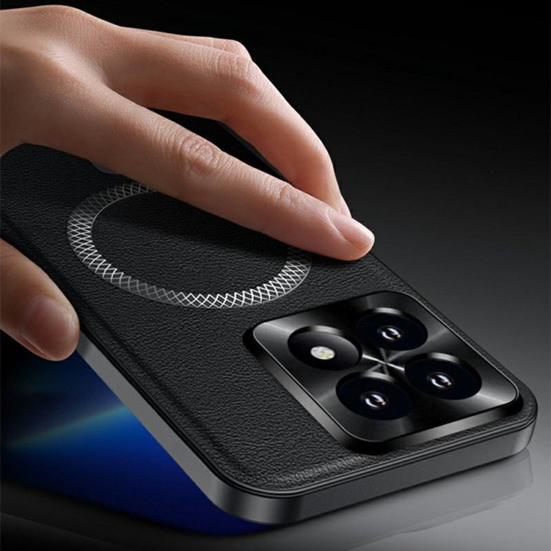 Skal Xiaomi 17 Telefonfodral Magsafe Lädereffekt