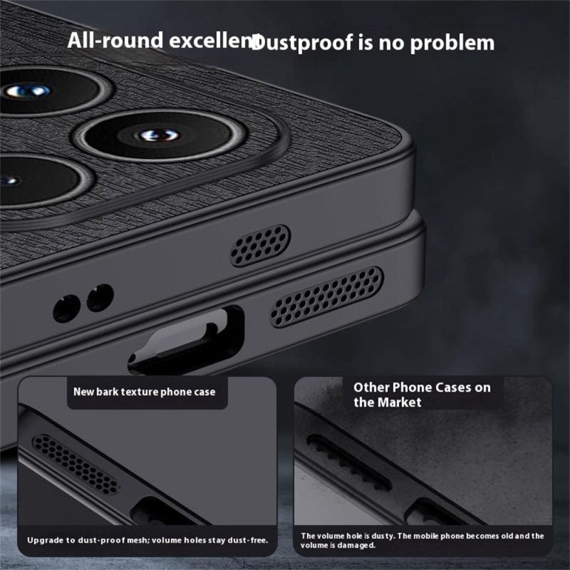 Skal Xiaomi 17 Telefonfodral Träeffekt