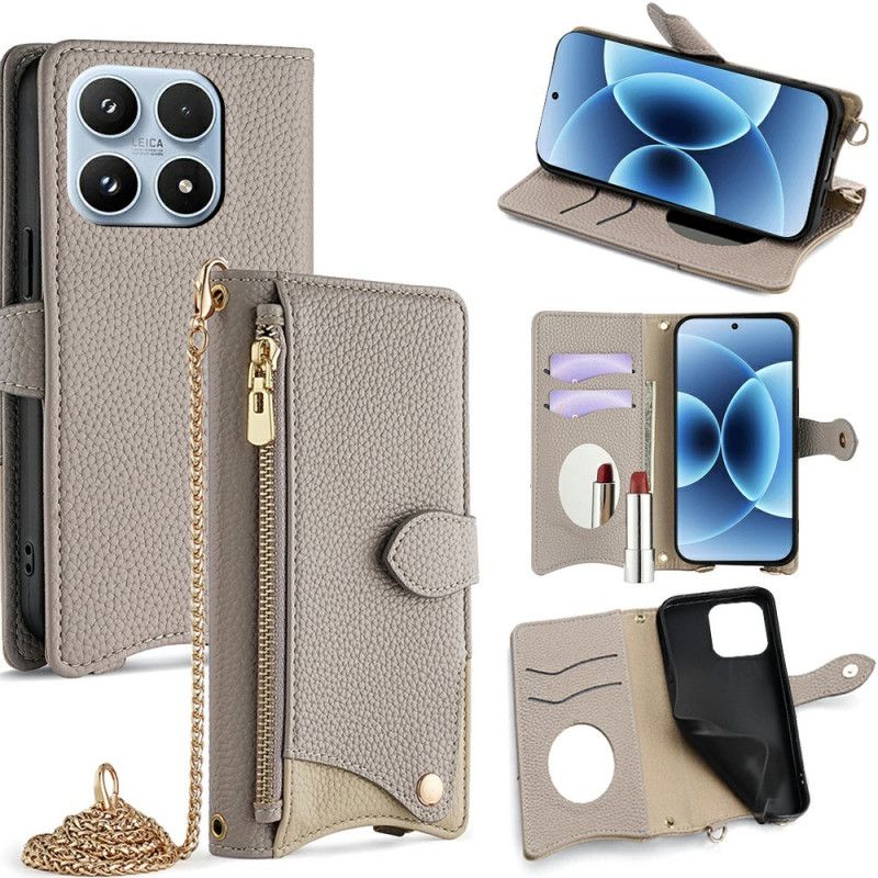 Skyddsfodral Xiaomi 17 Axelrem Med Spegel Och Kedja