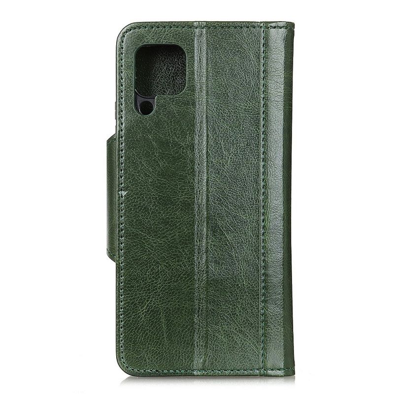 Fodral för Huawei P40 Lite Svart Retro Faux Läder Metallspänne