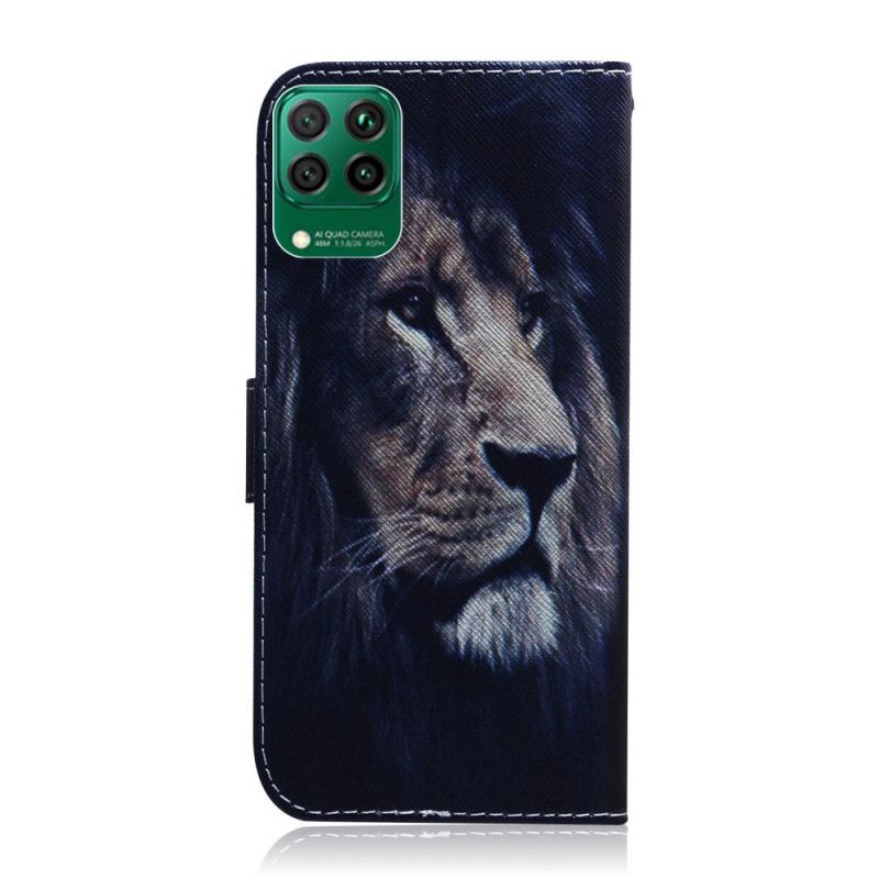 Fodral Huawei P40 Lite Drömmande Lejon