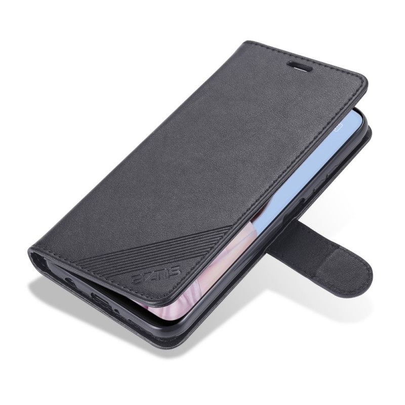 Fodral Huawei P40 Lite Svart Azns Imiterat Läder