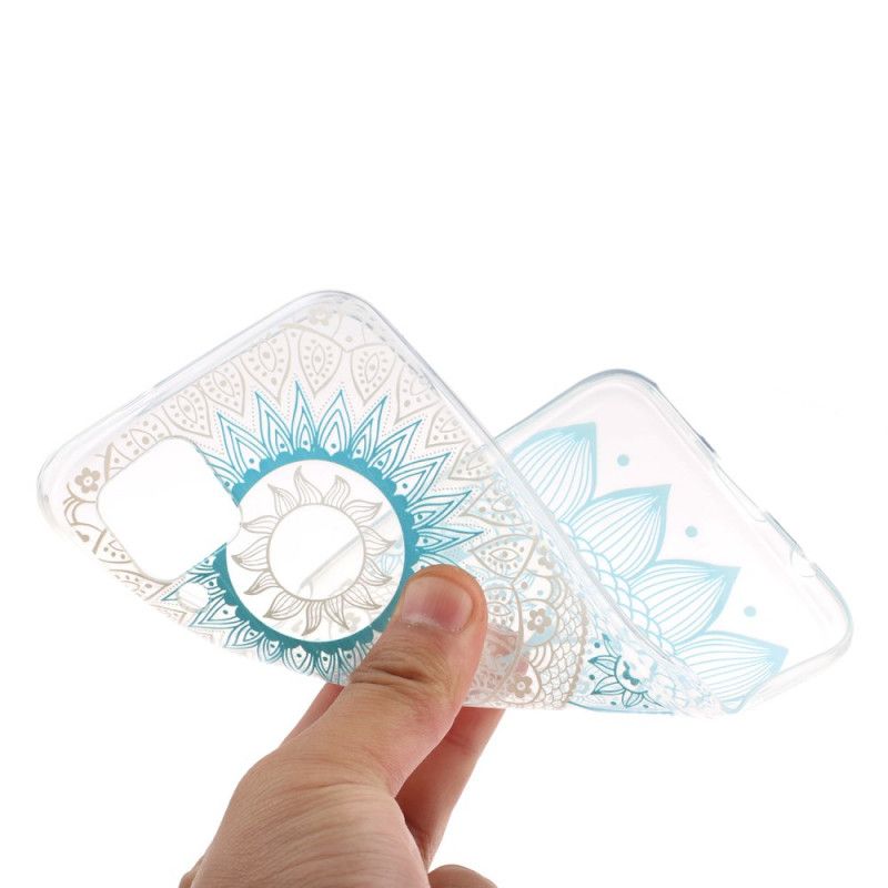 Skal Huawei P40 Lite Rosa Transparent Färgglad Mandala