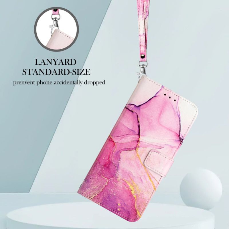 Fodral För Sony Xperia 1 Vii Marmor Med Rem