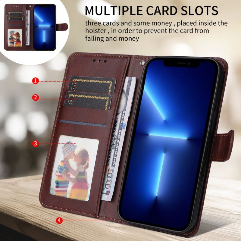 Läderfodral Sony Xperia 1 Vii Telefonfodral Enfärgat Konstläder