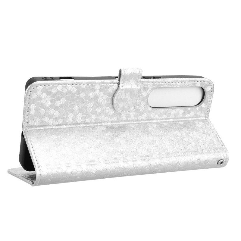 Läderfodral Sony Xperia 1 Vii Telefonfodral Glansiga Prickar