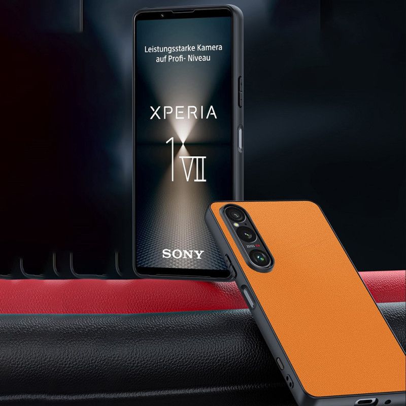Skal Sony Xperia 1 Vii Lädereffekt