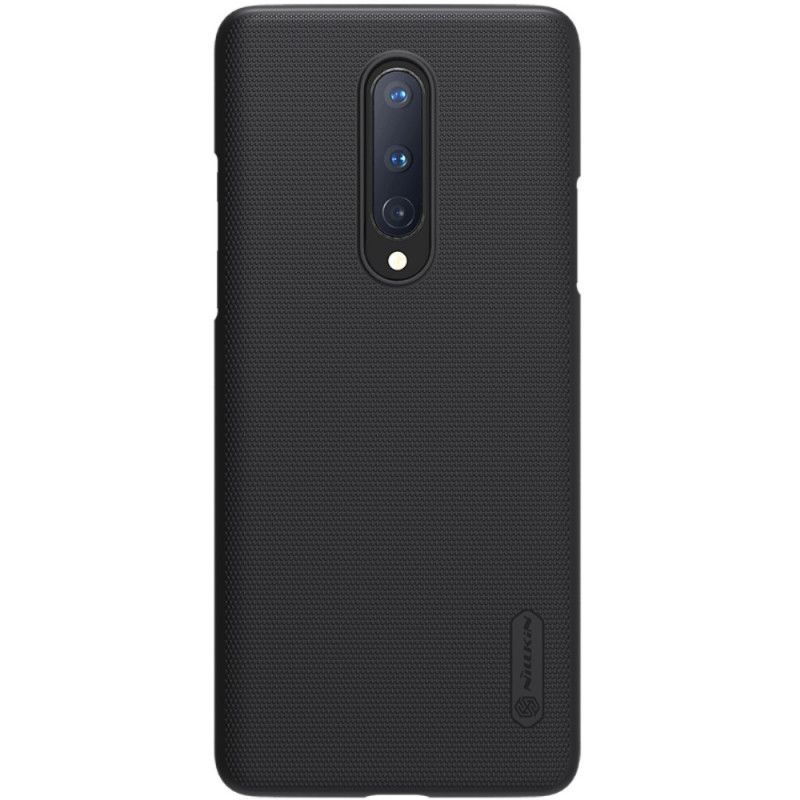 Skal för OnePlus 8 Svart Stel Frostad Nillkin