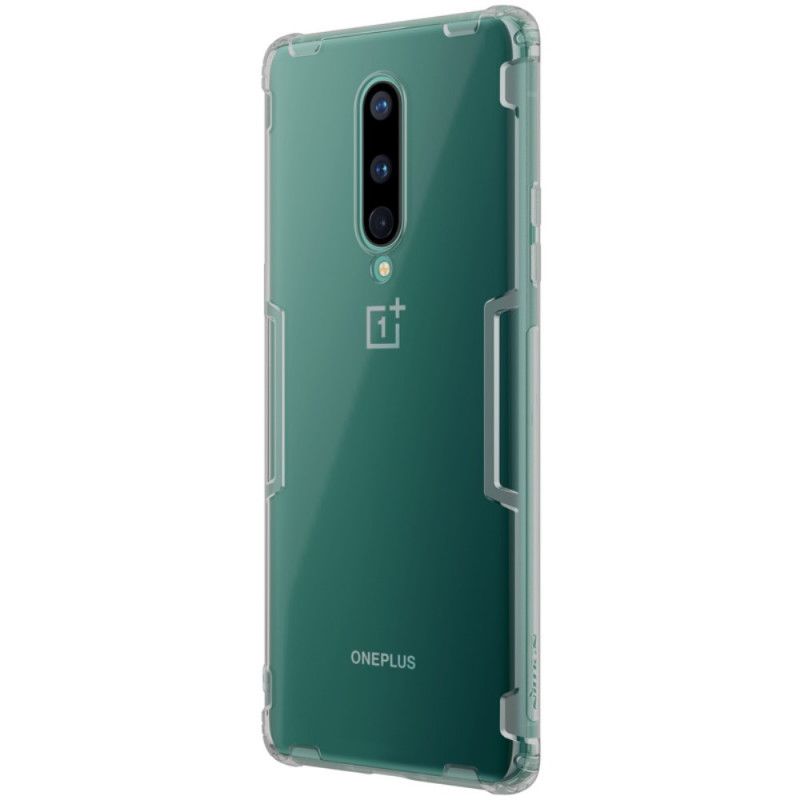 Skal OnePlus 8 Grå Förstärkt Transparent Nillkin