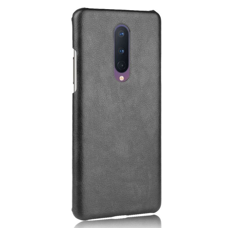 Skal OnePlus 8 Svart Prestanda Lychee-Lädereffekt