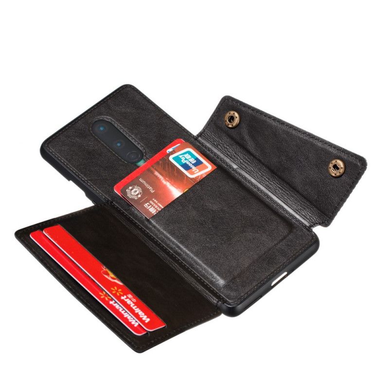 Skal OnePlus 8 Svart Snäppplånbok