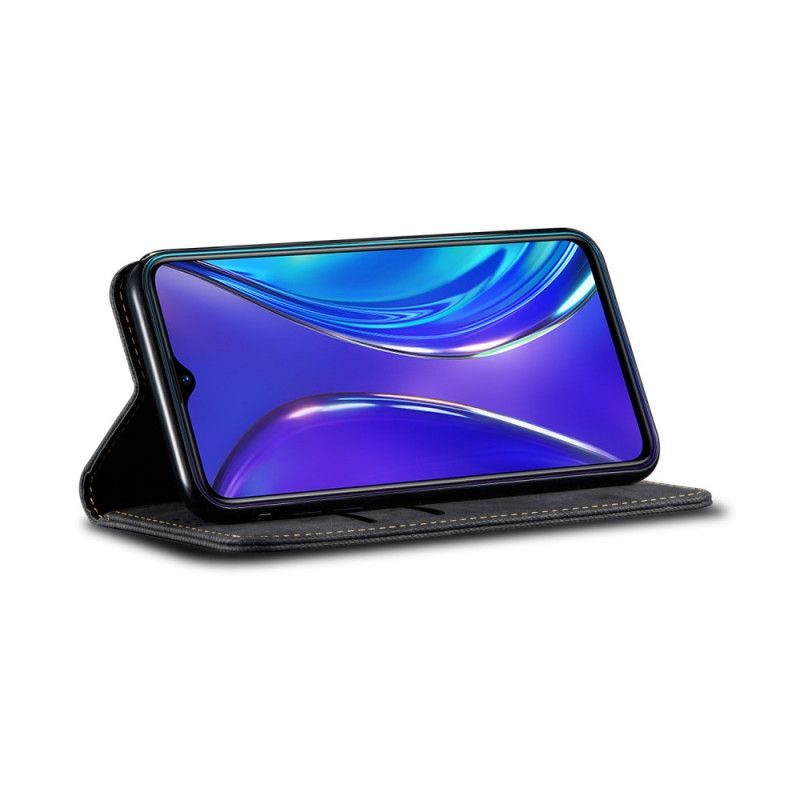 Folio-fodral Realme 6 Svart Jeanstyg
