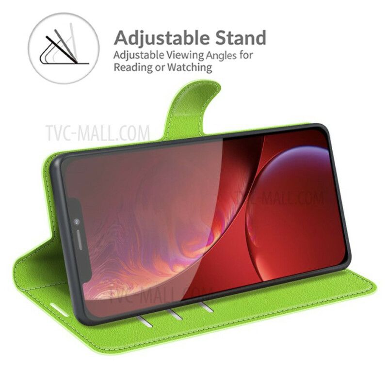 Skyddsfodral iPhone 13 Pro Klassisk Litchi-lädereffekt