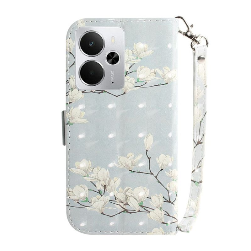 Fodral För Realme 14 5g Magnolior Med Snodd