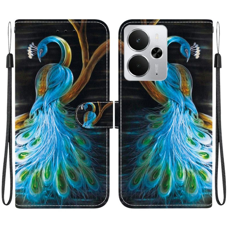 Fodral För Realme 14 5g Påfågelmönster