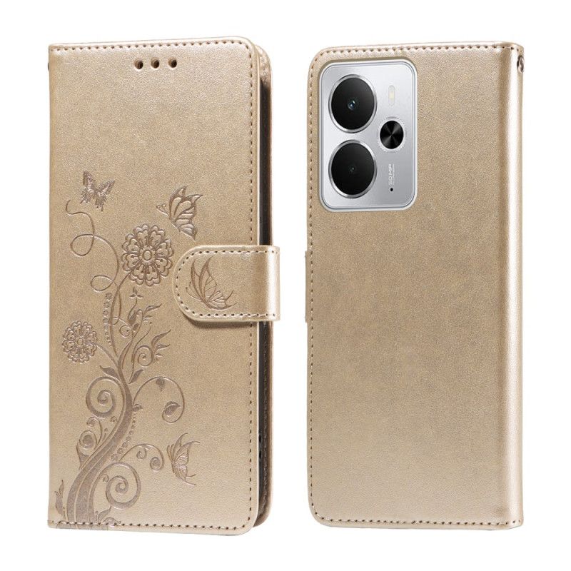 Fodral Realme 14 5g Blommor Och Fjärilar