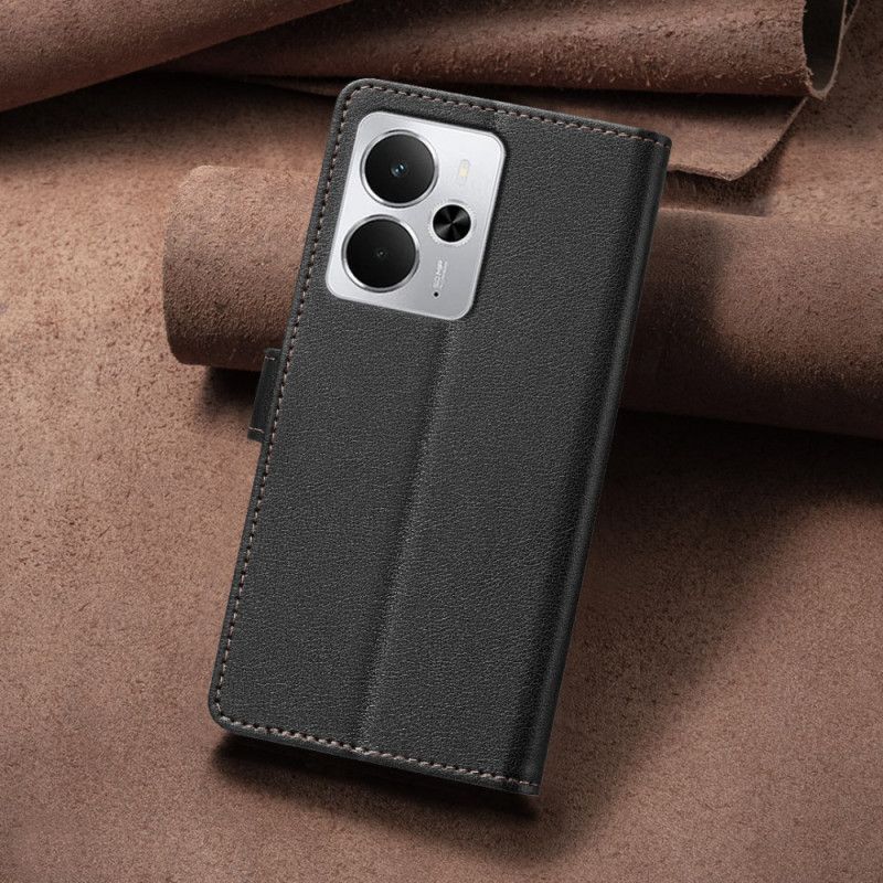 Läderfodral Realme 14 5g Telefonfodral Binfen Rfid-blockerande Färg