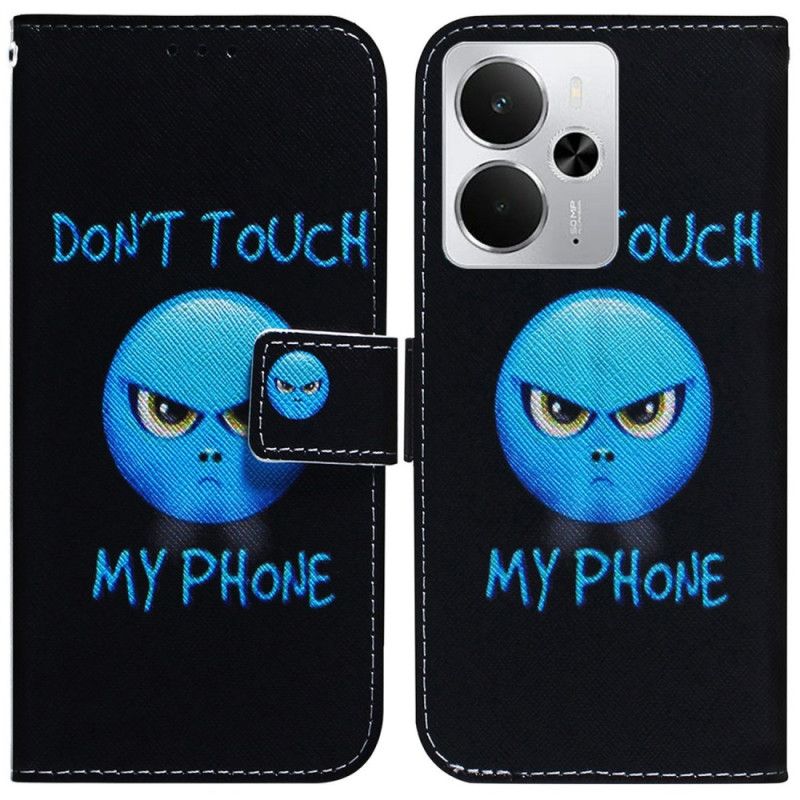 Läderfodral Realme 14 5g Telefonfodral Emoji-telefon