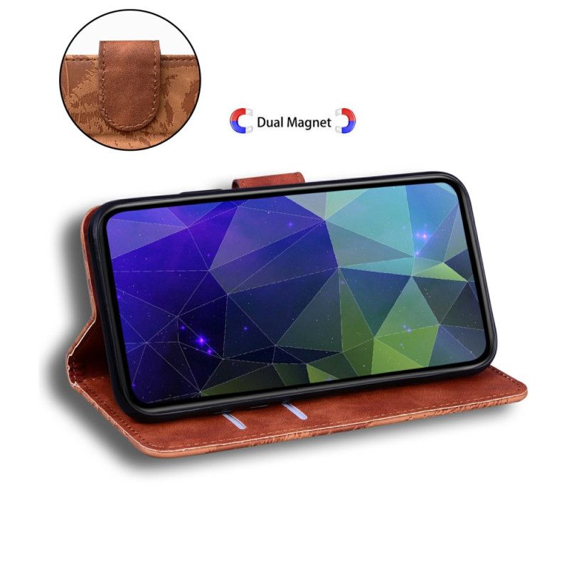 Läderfodral Realme 14 5g Telefonfodral Tigertryck