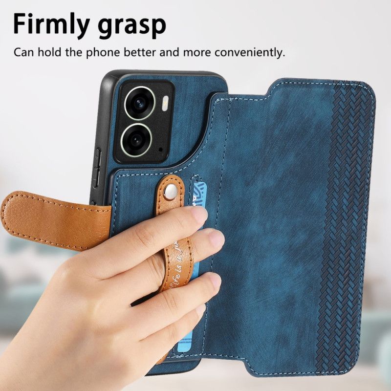 Skal För Realme 14 5g Retro Med Rem-stativ