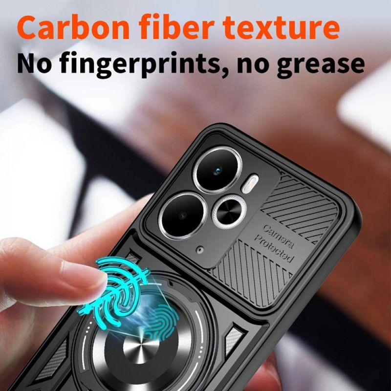 Skal Realme 14 5g Telefonfodral Magnetisk Med Roterande Stativ