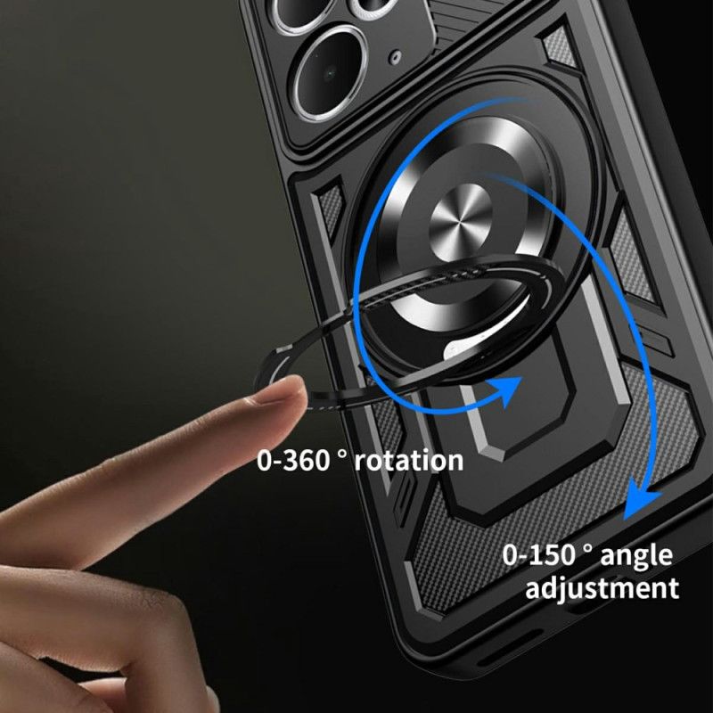 Skal Realme 14 5g Telefonfodral Magnetisk Med Roterande Stativ