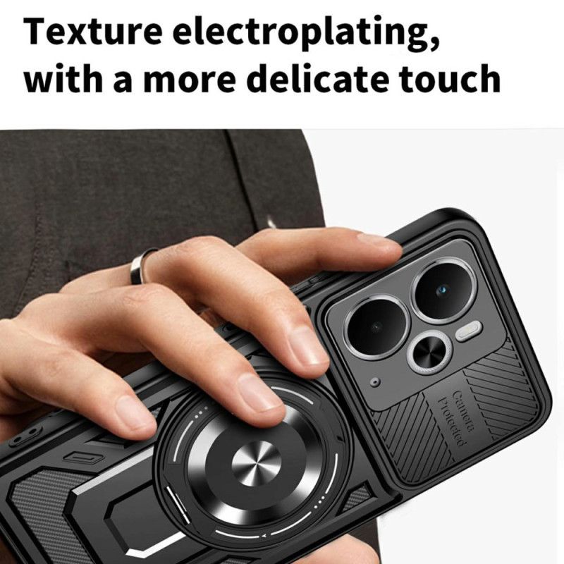 Skal Realme 14 5g Telefonfodral Magnetisk Med Roterande Stativ