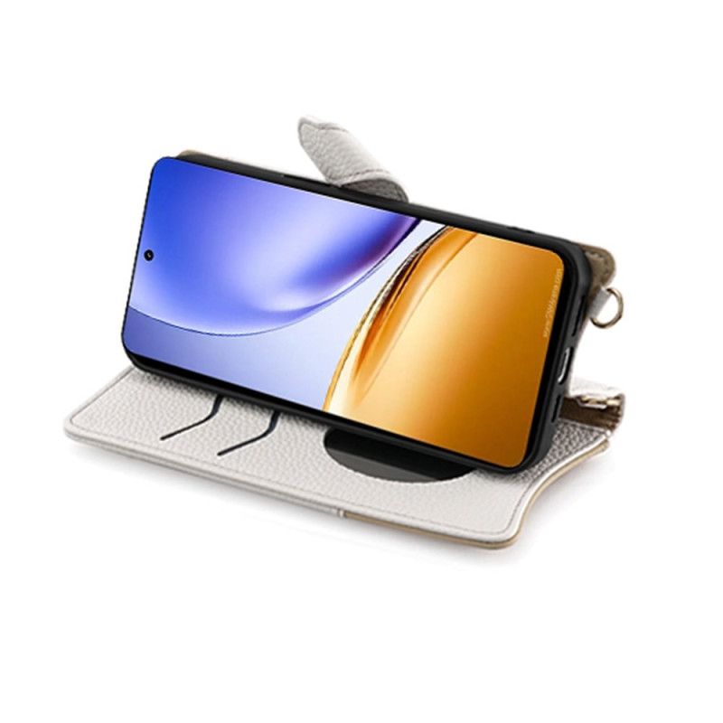 Skyddsfodral Realme 14 5g Plånboksdesign Med Kedja