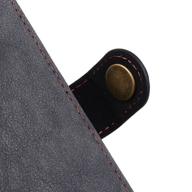 Fodral för Xiaomi Poco M3 Svart Retro Khazneh Delat Konstläder
