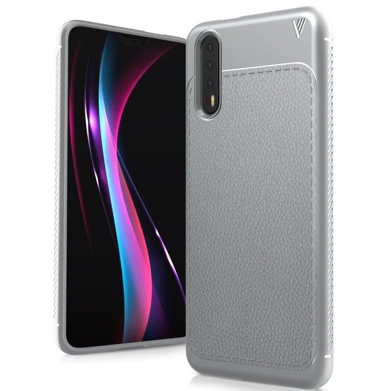 Skal Huawei P20 Grå Premium Lädereffekt