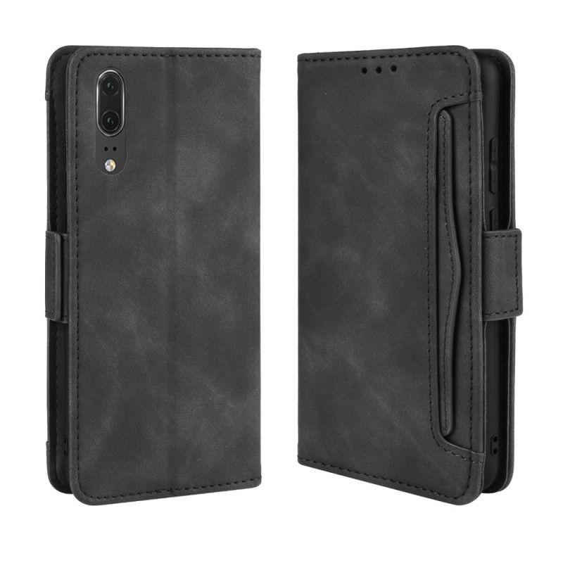 Skyddsfodral Huawei P20 Svart Förstklassigt Multikort