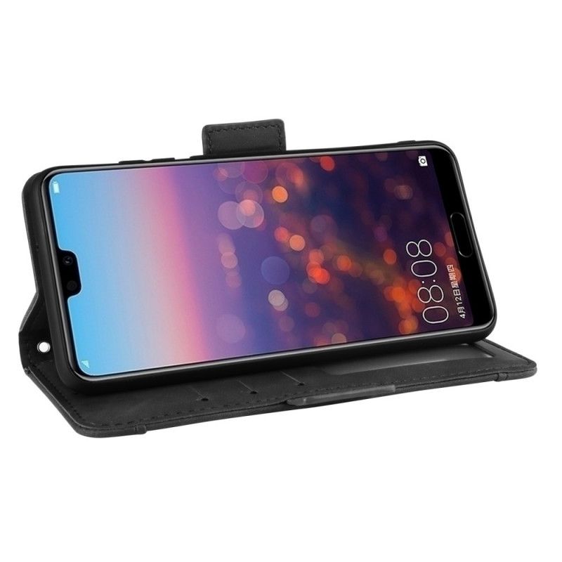 Skyddsfodral Huawei P20 Svart Förstklassigt Multikort