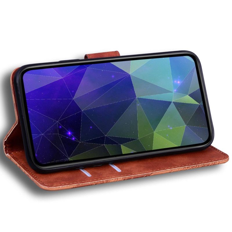 Läderfodral Realme Note 60x Telefonfodral Mockaeffekt