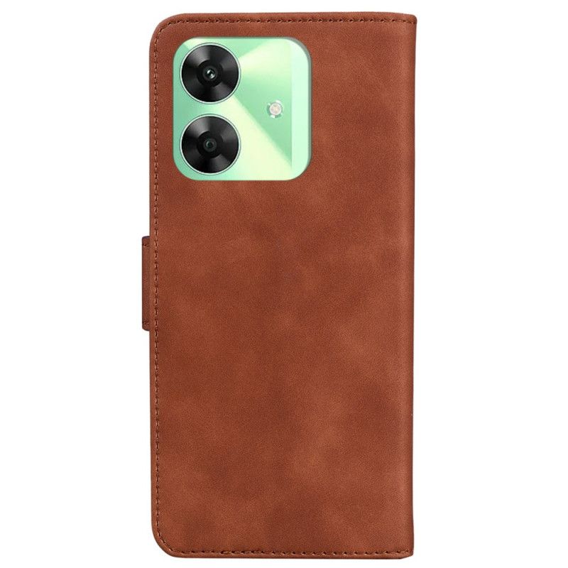 Läderfodral Realme Note 60x Telefonfodral Mockaeffekt