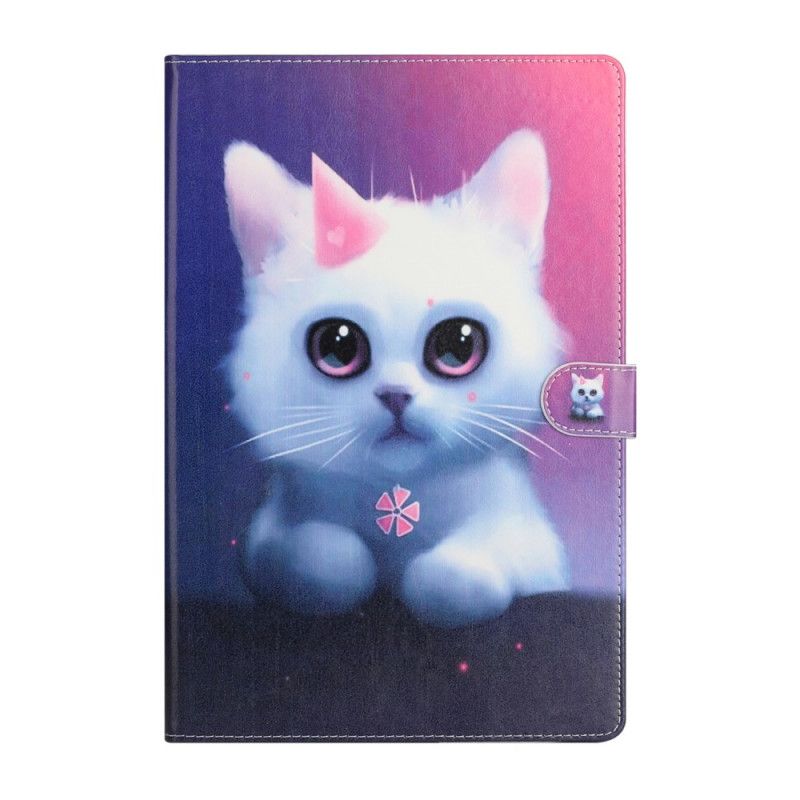 Fodral Samsung Galaxy Tab S7 Plus Vit Kattunge