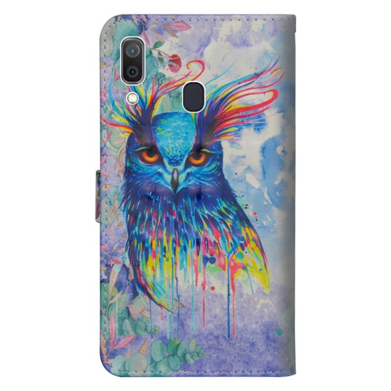 Fodral för Samsung Galaxy A30 Akvarellfågel