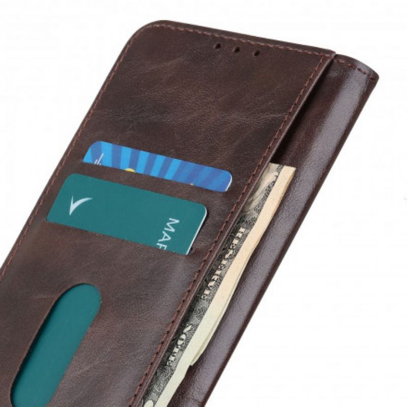 Fodral Moto G60s Bison Lädereffekt